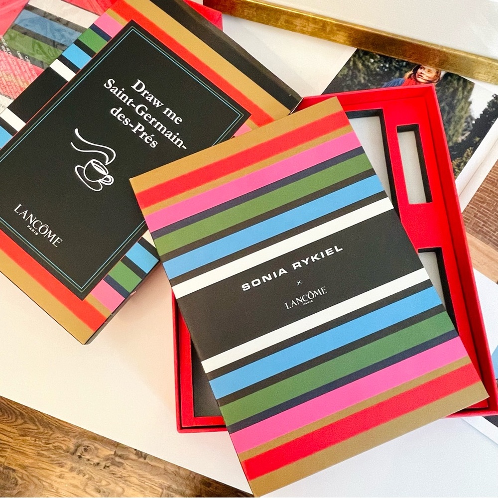 Rare! Sonia Rykiel x Lancome Notebook Gift box‎ Limited Edition